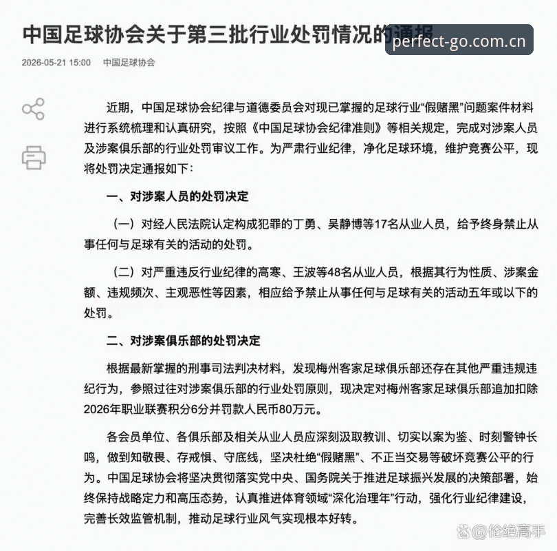 完美体育ios怎么下载 足协第三批禁足名单解读教程:在完美体育官网掌握中国足球反腐最新动态